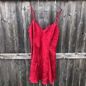 Vintage gold tag Victoria's Secret Scarlet Slip Dress